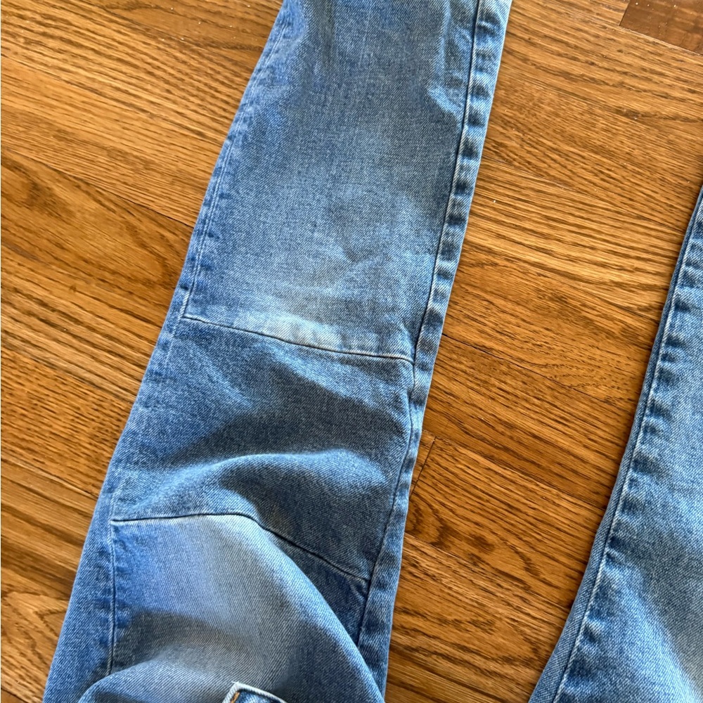 Veronica Beard Light Blue High-Rise Straight Crop Jeans - Picture 3 of 5